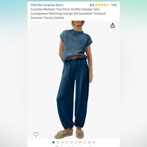 Sweatpants and sweater set. Size medium.